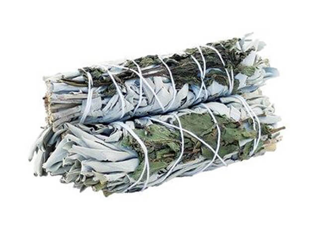 Buchețel aromaterapeutic salvie albă și mentă 10cm #16310