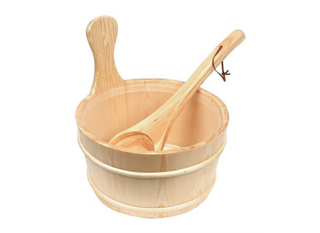 Găleată pentru saună cu polonic 4l #16385