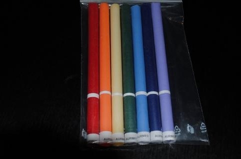 Lumânări chakra colorate - pachet mare  #1184