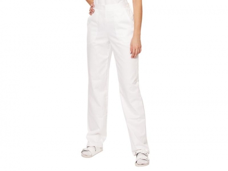 Pantaloni albi femei #1117