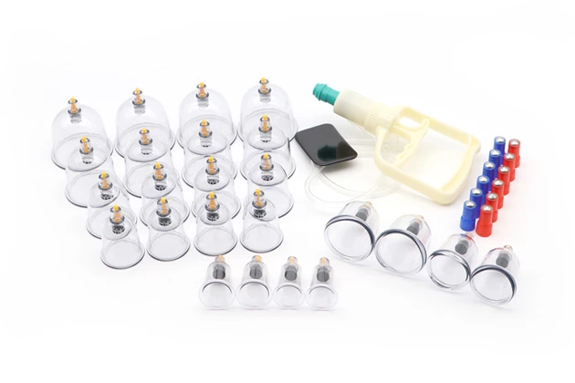 Ventuze cu vacuum pentru masaj - set 24 buc #16994