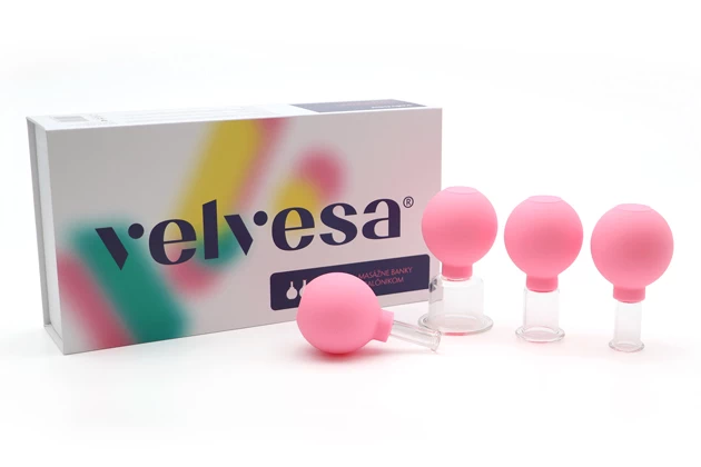 Ventuze de masaj cu balonaș - set 4buc